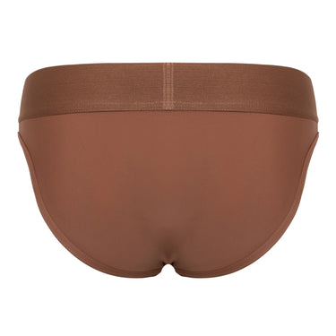 Luxury Classic Brief - Espresso, featuring a flat cover stitch pouch seam that enhances wearability, ideal for stylish men’s briefs.